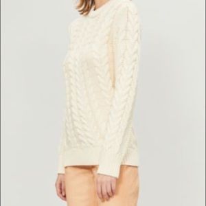 Theory Twisted Cable Knit Sweater